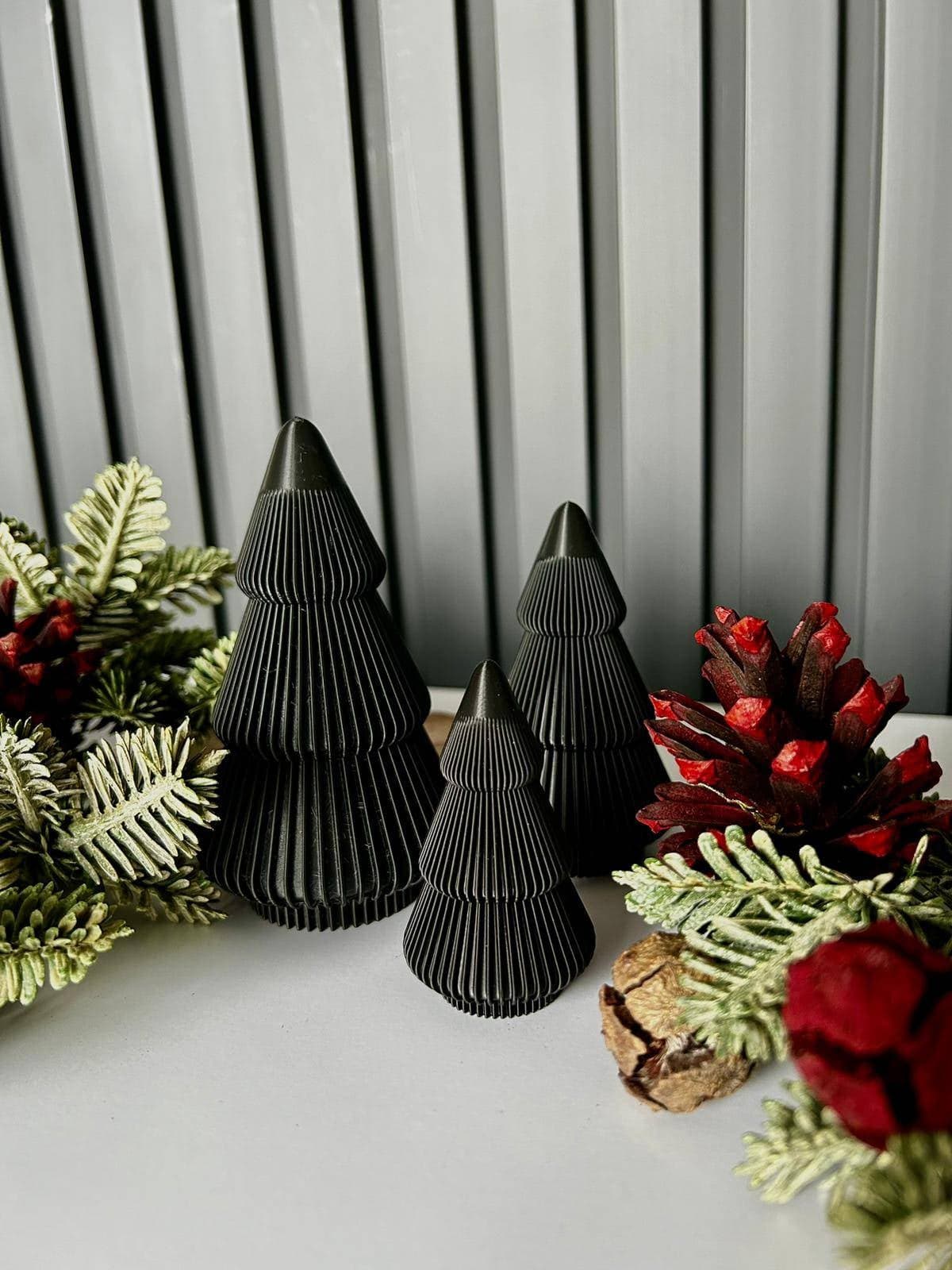 Zestaw Minimalistycznych Choinek – nowoczesna dekoracja świąteczna